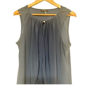 DKNY Women's Charcoal Sleeveless Blouse